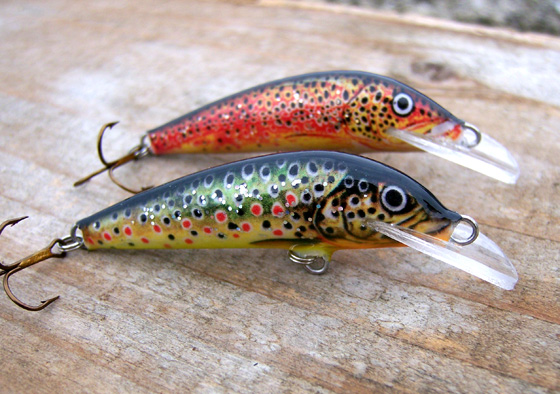 handmade lure for trout chub COLOURS! ide Krakusek NR5 4,5cm suspending 